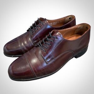 Bostonian Classics First Flex Cap Toe Dress Formal Oxford shoes | Burgundy | Vtg